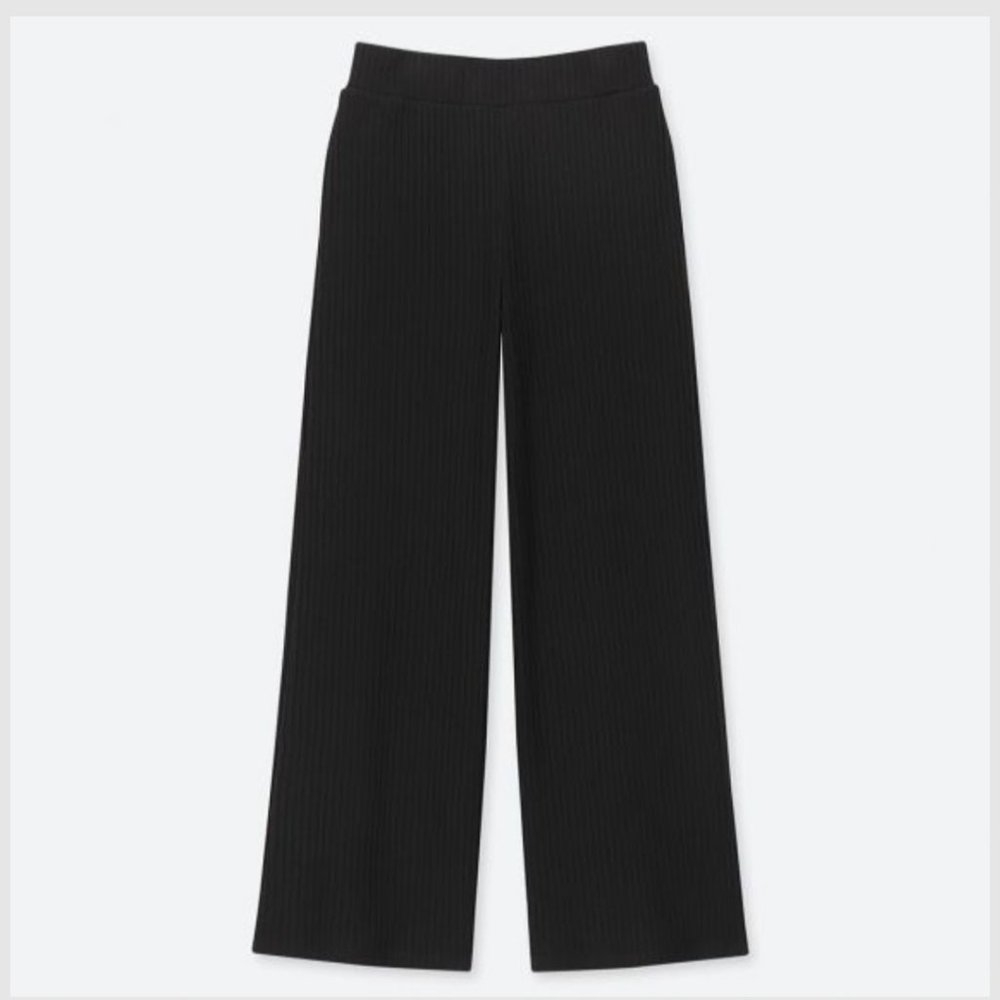 UNIQLO Ribbed Wide Leg Pants Small